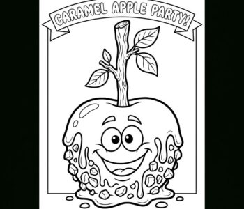 Jesienne karmelowe jabłko