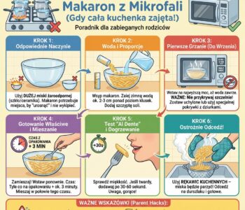 Jak ugotować makaron w mikrofali, gdy wszystkie palniki są zajęte?