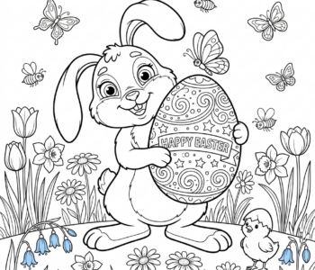 Zajączek i wiosenne jajko