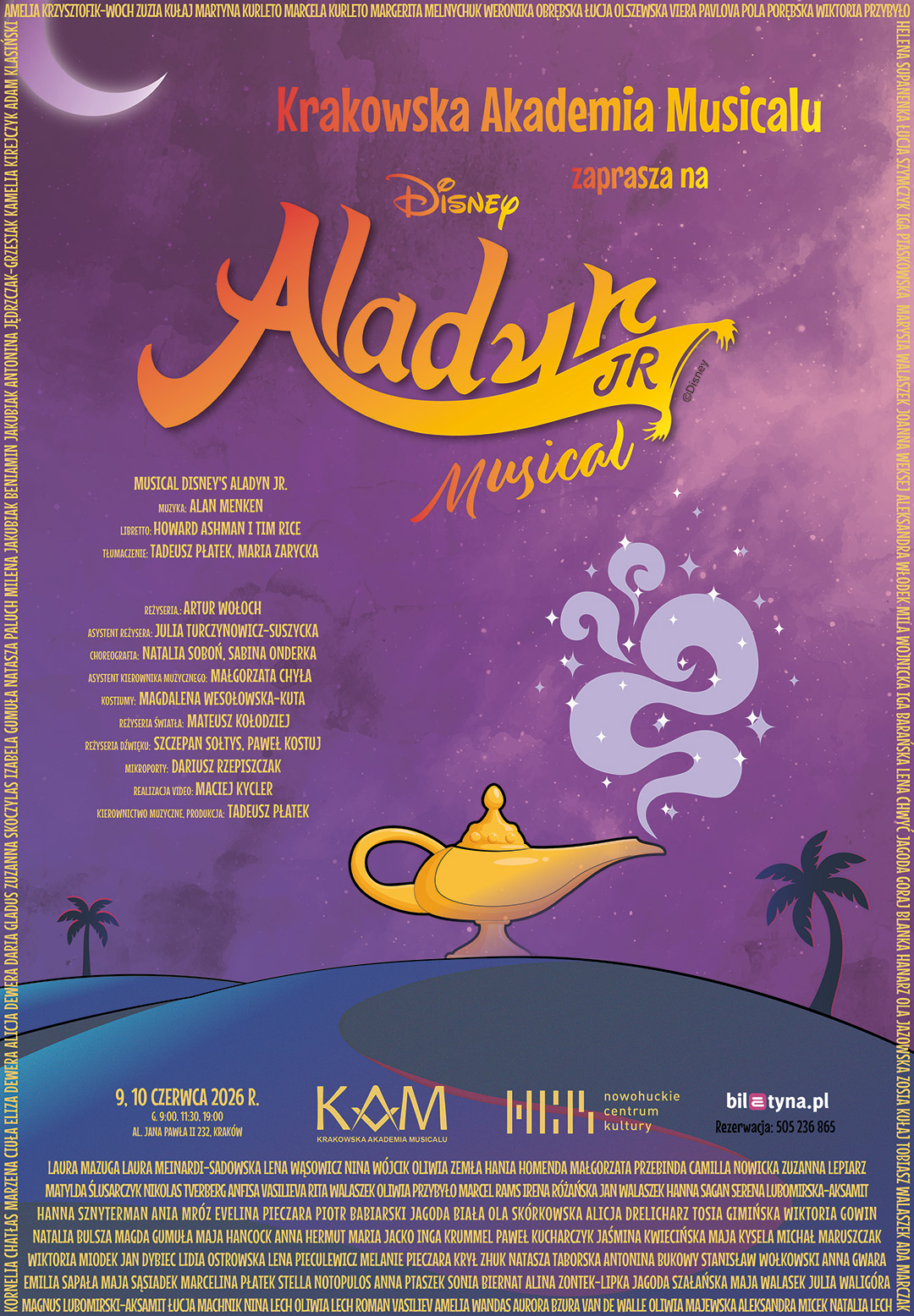 Aladyn JR. Premierowy musical Krakowskiej Akademii Musicalu!