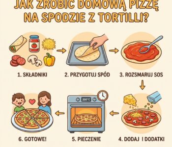 Jak zrobić domową pizzę na spodzie z tortilli?