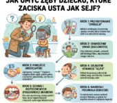 Infografika dla rodziców: jak umyć zęby dziecku, które zaciska usta. Skuteczne porady parentingowe i triki na codzienn...