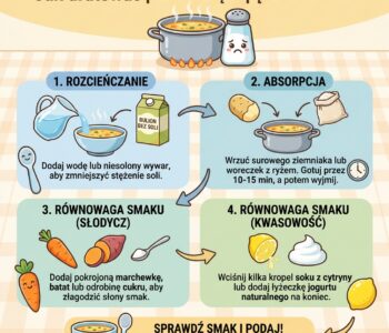 Jak uratować przesoloną zupę dla dziecka?