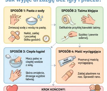 Jak wyjąć drzazgę bez igły i płaczu?