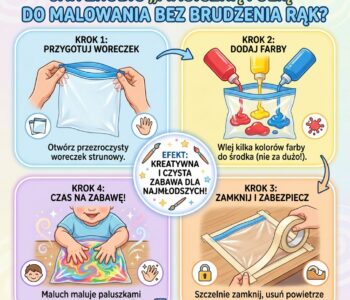 Jak zrobić „magiczną folię” do malowania bez brudzenia rąk?
