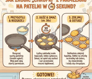 Jak zrobić „chrupki” z parmezanu na patelni w 30 sekund?
