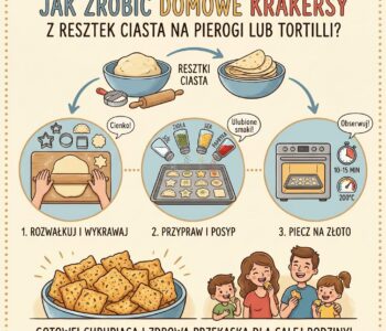 Jak zrobić domowe krakersy z resztek ciasta na pierogi lub tortilli?