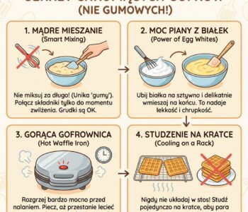 Jak zrobić gofry, żeby były chrupiące, a nie gumowe?