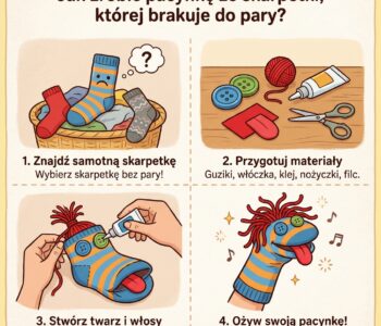 Jak zrobić pacynkę ze skarpetki, której brakuje do pary?
