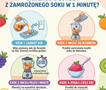 Jak zrobić sorbet z zamrożonego soku w 1 minutę?