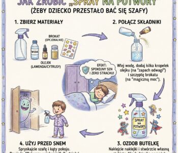 Jak zrobić „spray na potwory”, żeby dziecko przestało bać się szafy?