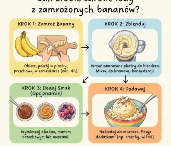 Jak zrobić zdrowe lody z zamrożonych bananów?