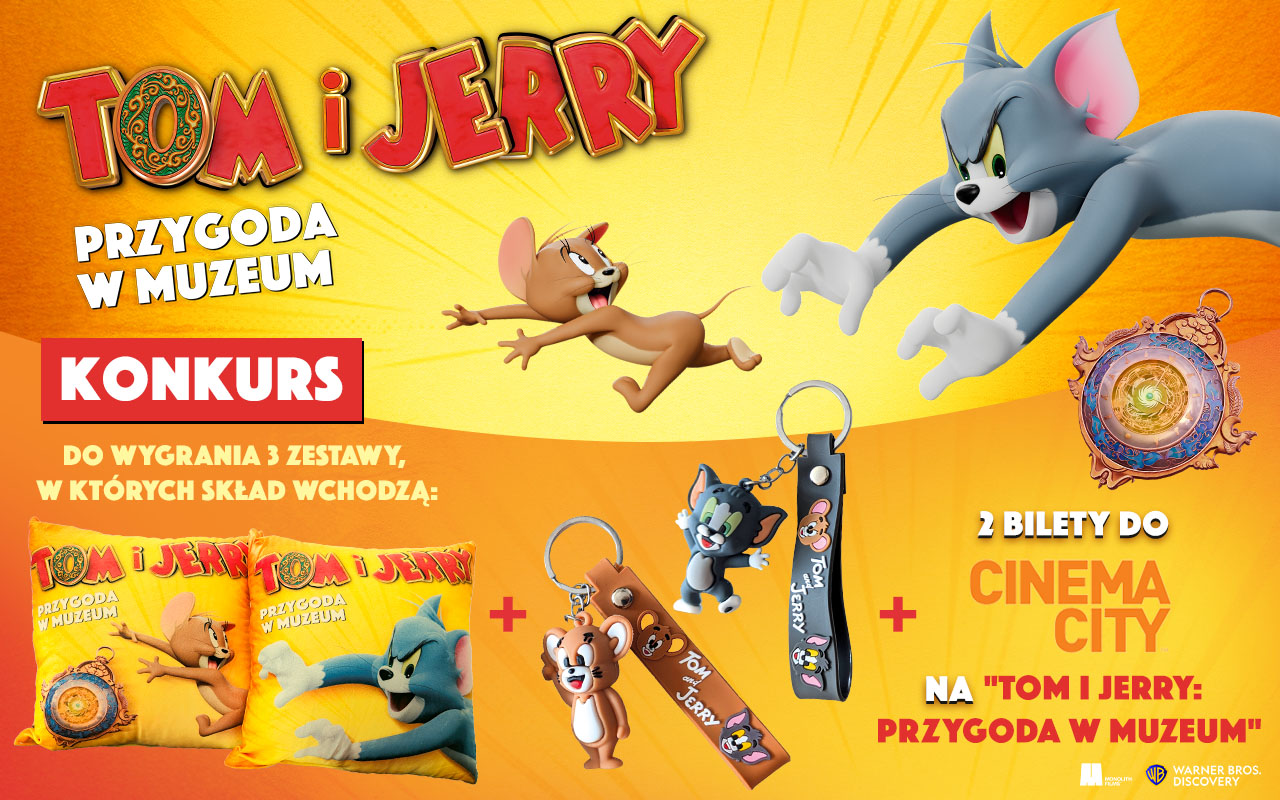 Konkurs filmowy z bohaterami filmu Tom i Jerry: Przygoda w muzeum!