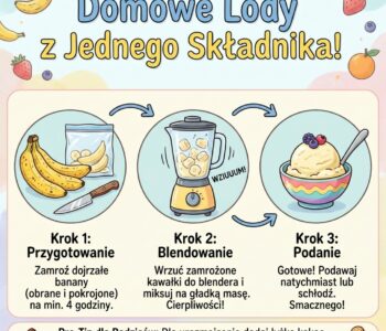 Jak zrobić lody z jednego składnika w blenderze?