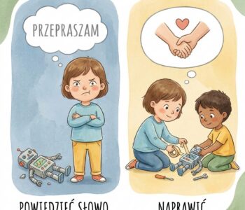 Jak nauczyć dziecko przepraszać i naprawiać (a nie tylko „powiedzieć słowo”)