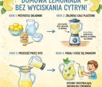 Jak zrobić domową lemoniadę bez wyciskania cytryn?