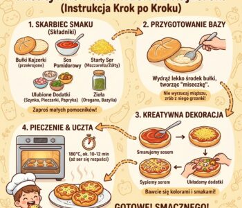 Jak zrobić mini-pizzerki z bułek kajzerek?