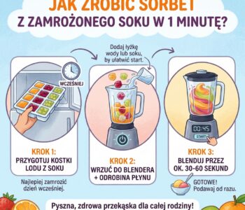 Jak zrobić sorbet z zamrożonego soku w 1 minutę?