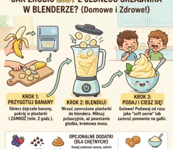 Jak zrobić lody z jednego składnika w blenderze?