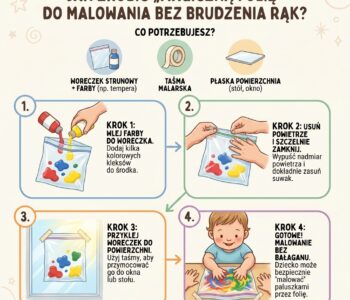 Jak zrobić „magiczną folię” do malowania bez brudzenia rąk?