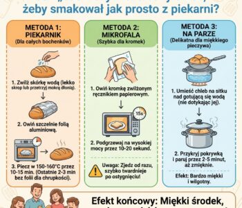 Jak „odświeżyć” czerstwy chleb, żeby smakował jak prosto z piekarni?