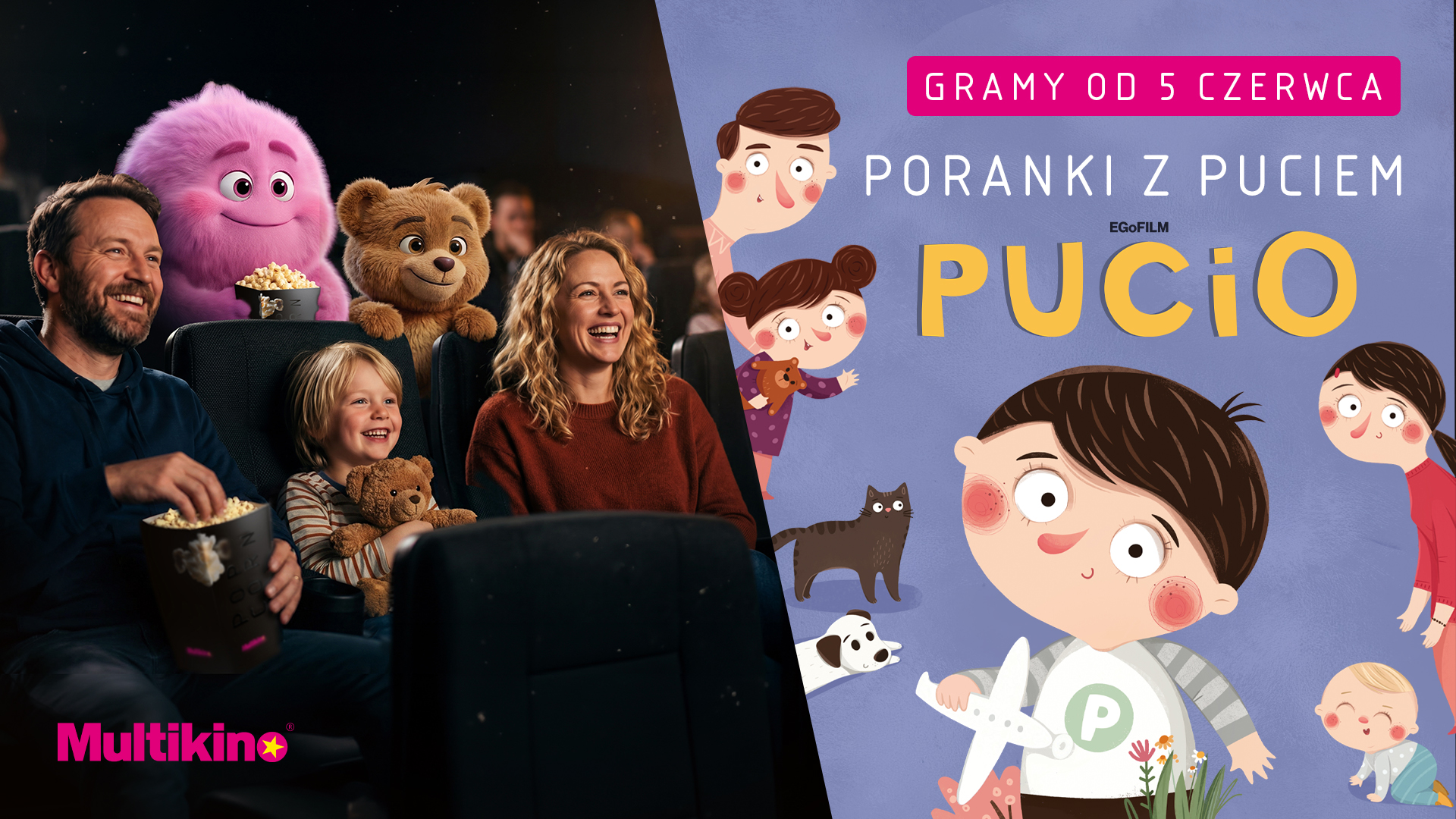 Pucio na Porankach w Multikinie – kreatywność, zabawa i kinowe przygody dla najmłodszych