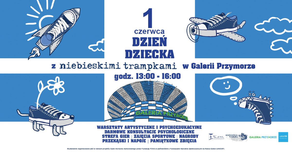 Niebieskie Trampki i Galeria Przymorze zapraszają na Dzień Dziecka