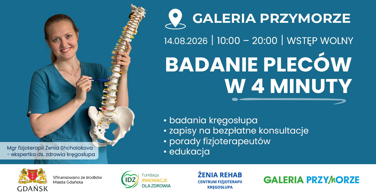 Bezpłatna profilaktyka kręgosłupa w Galerii Przymorze