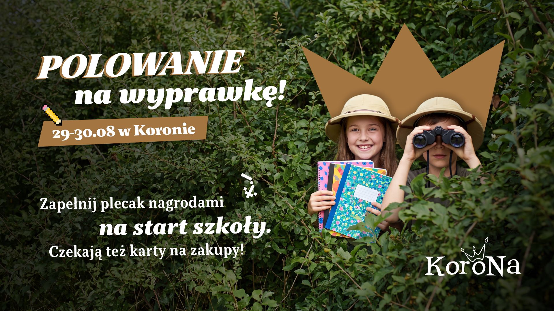 „Polowanie na wyprawkę” w CH Korona