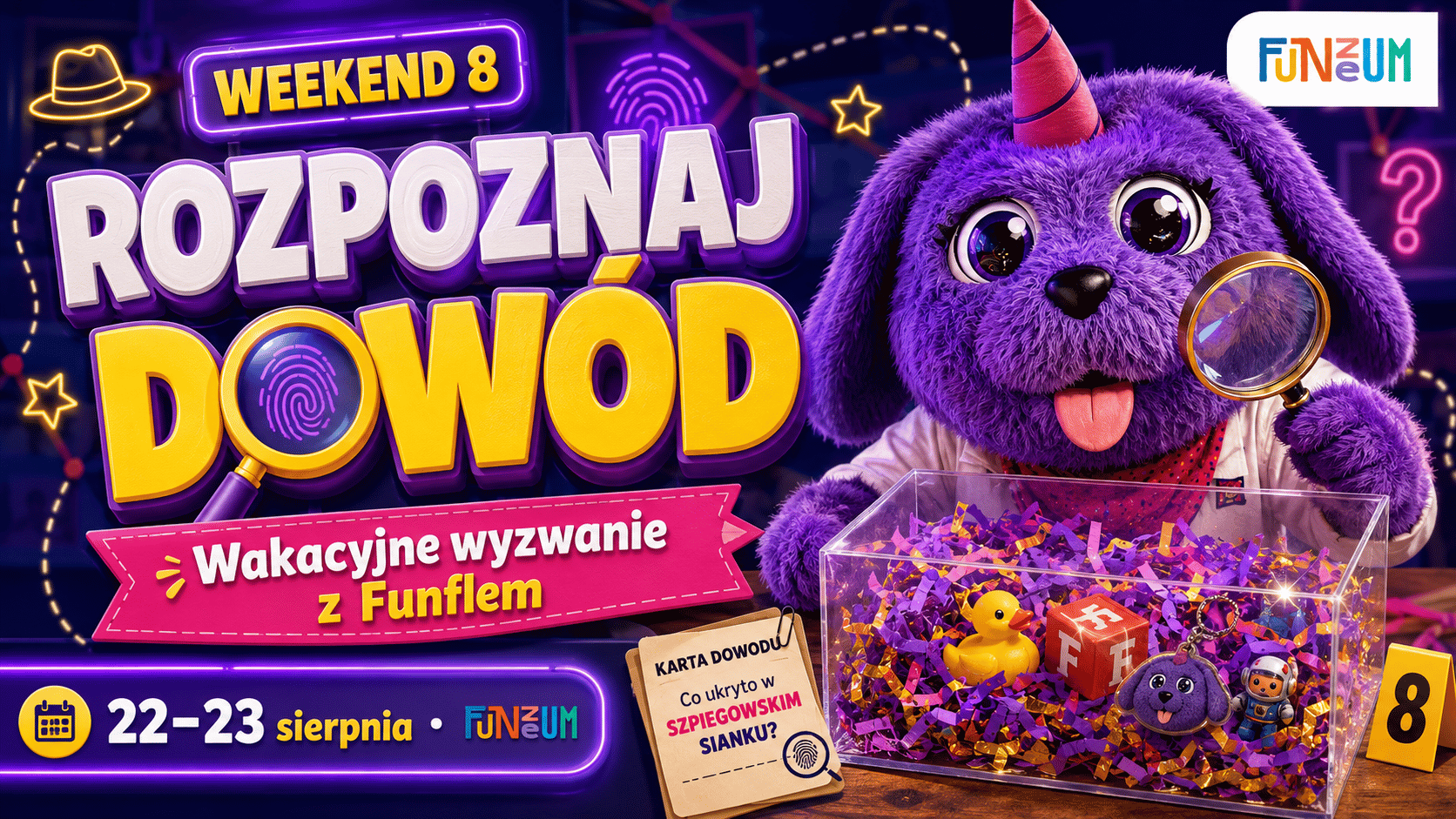Detektywistyczny weekend dla dzieci! – Znajdź ukryty dowód!