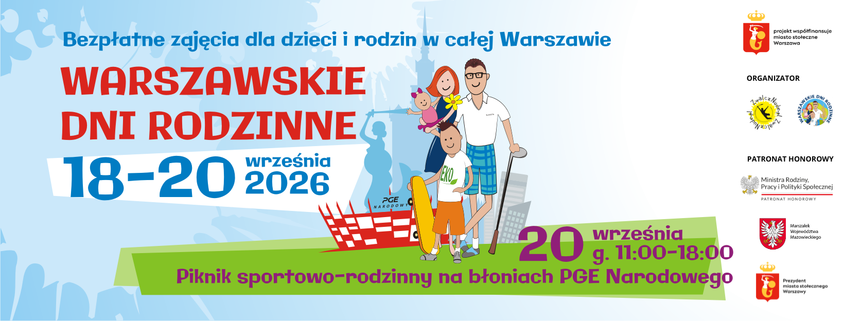 Warszawa znów staje się centrum rodzinnej przygody. Przed nami 20. edycja Warszawskich Dni Rodzinnych!