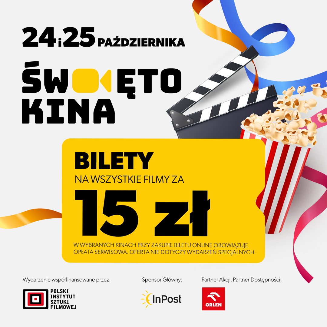 Święto Kina powraca! Cały weekend z filmami za 15 zł