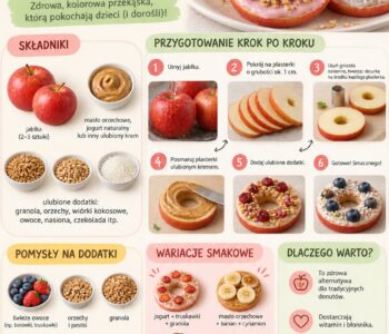 Jak zrobić jabłkowe „donuty”?