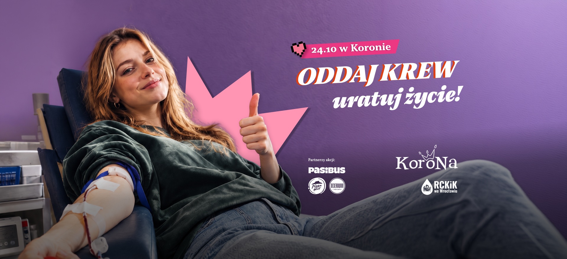 Masz chwilę w sobotę? Oddaj krew w CH Korona
