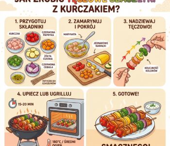 Jak zrobić tęczowe szaszłyki z kurczakiem?